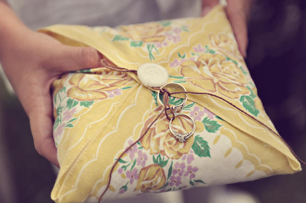 handkerchief ring bearer pillow