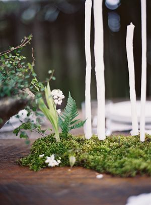 moss-handmade-dipped-DIY-candles-fern-angle-vine-budget-wedding-centerpiece