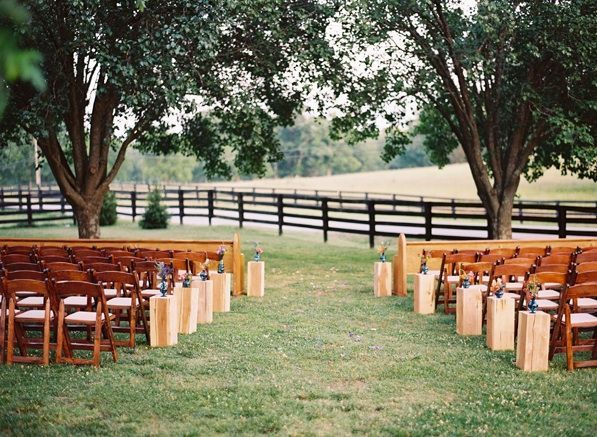 Outdoor Wedding Ceremony Nashville Countryside