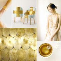Parchment White Metallic Gold Wedding Ideas