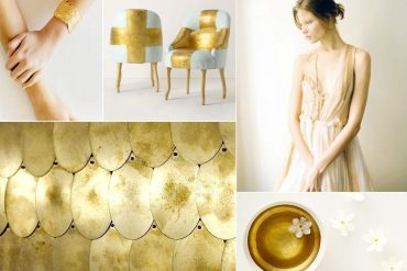 Parchment White Metallic Gold Wedding Ideas