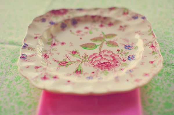 Pink Wedding Plates