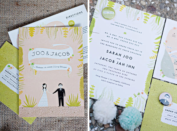 the smog shoppe wedding invitations