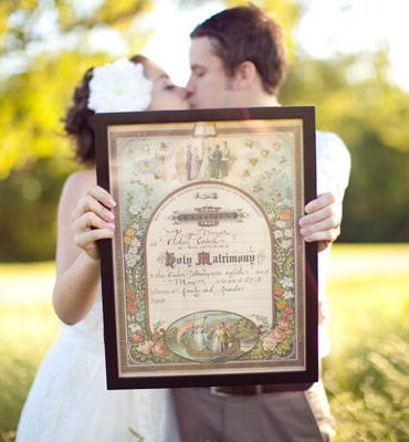 Vintage Marriage Certificate