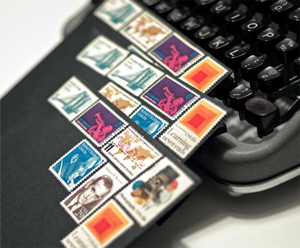 vintage wedding stamps