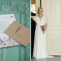 wildflower wedding invitation