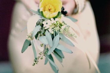 Yellow Green Wedding Bouquet