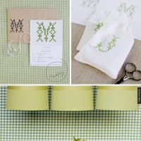 gingham and cross stitch