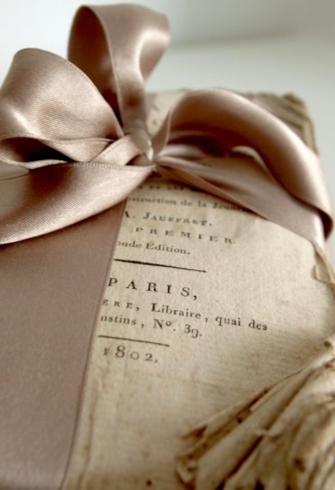Antique-book-ribboned