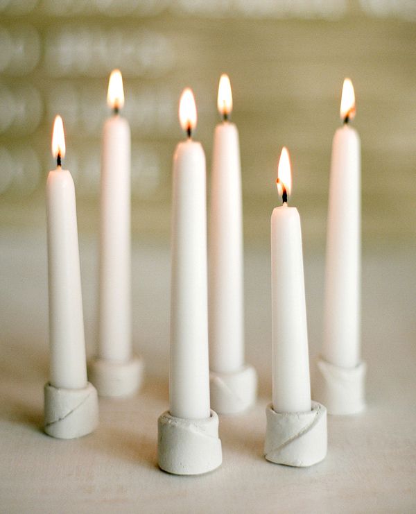 DIY Wedding Christmas Candles Simple Easy Candleholder Idea