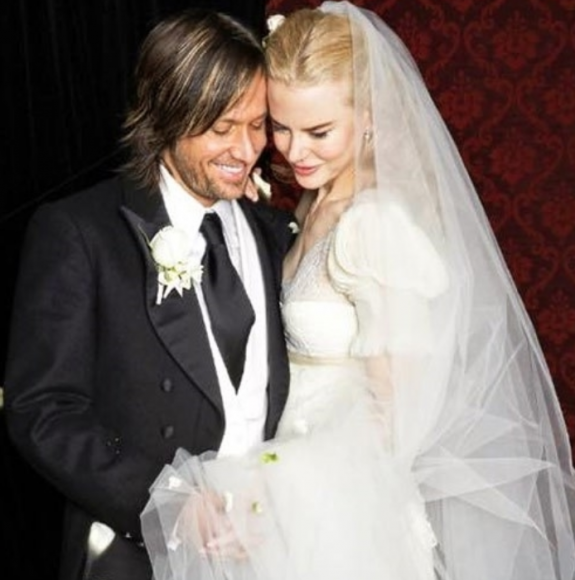Nicole Kidman on her wedding day