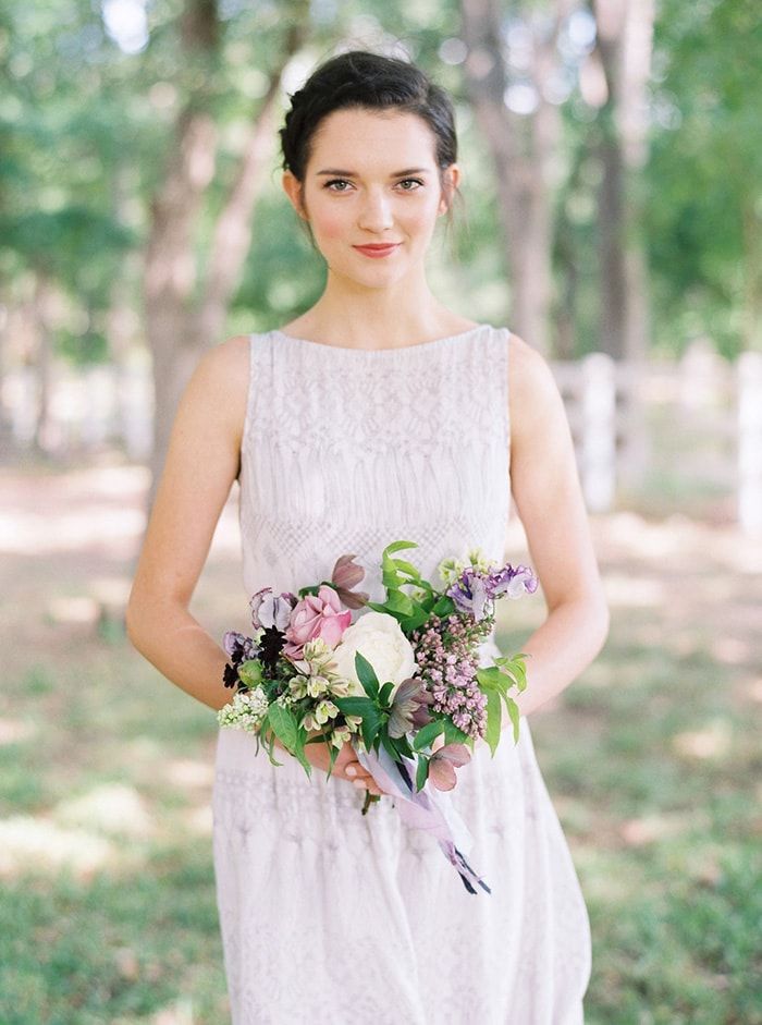 Purple bridesmaid