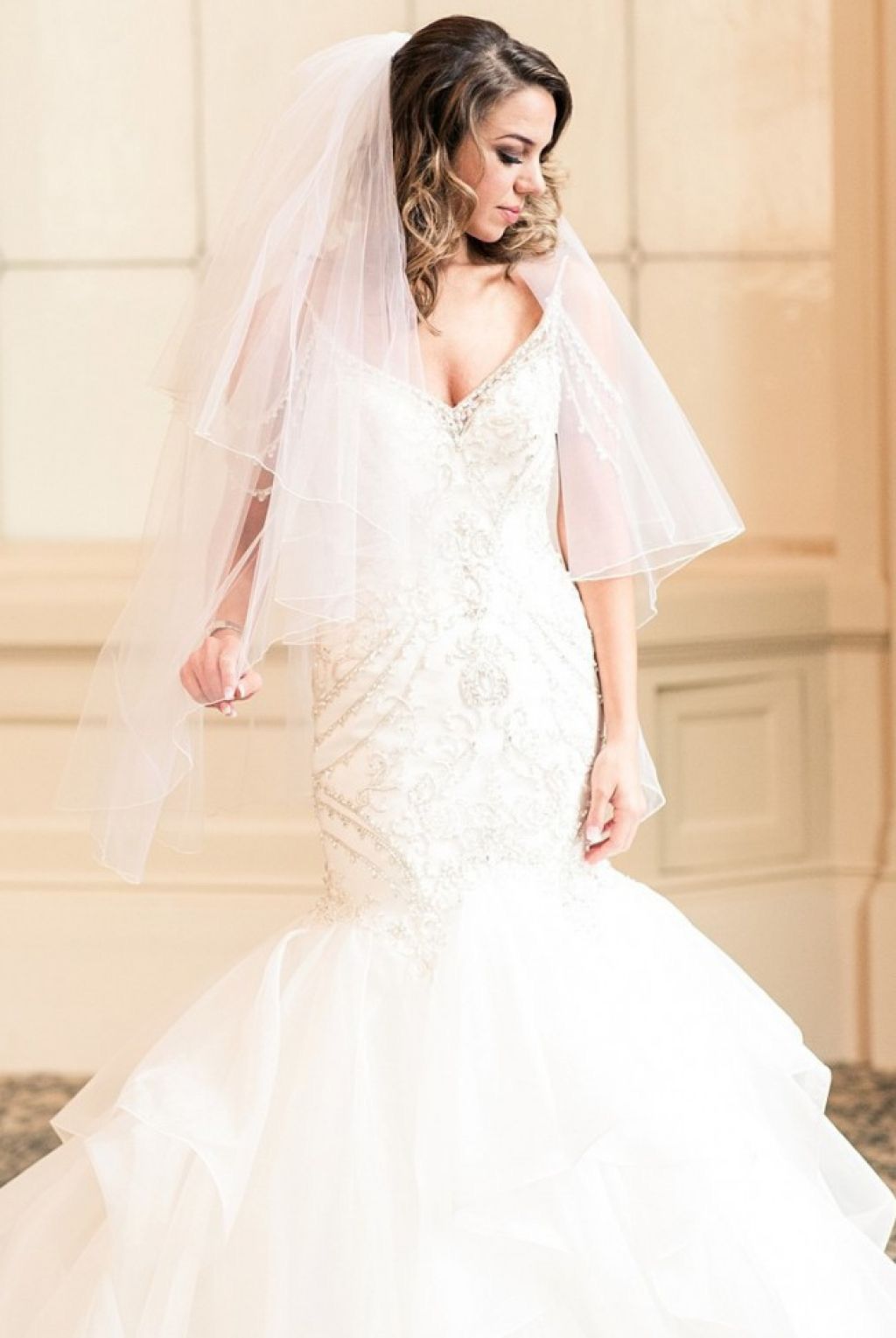 Fit and flare Maggie Sottero gown