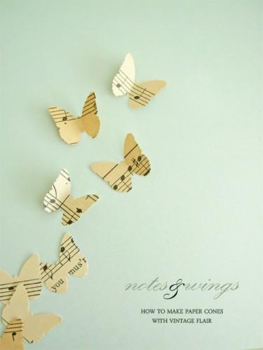 diy paper wedding butterflies