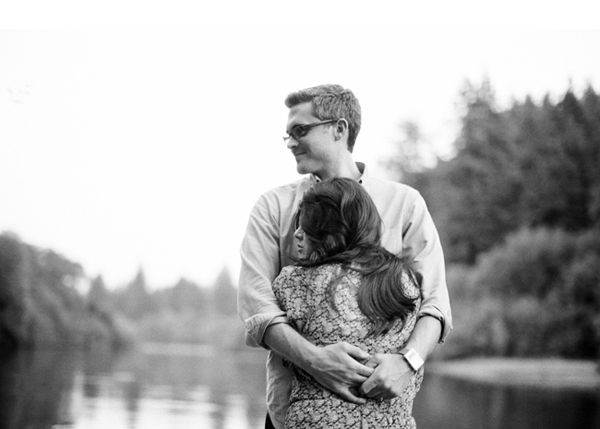 Black And White Engagement Photos