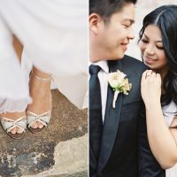 Black And White Wedding Shoes Boutonniere