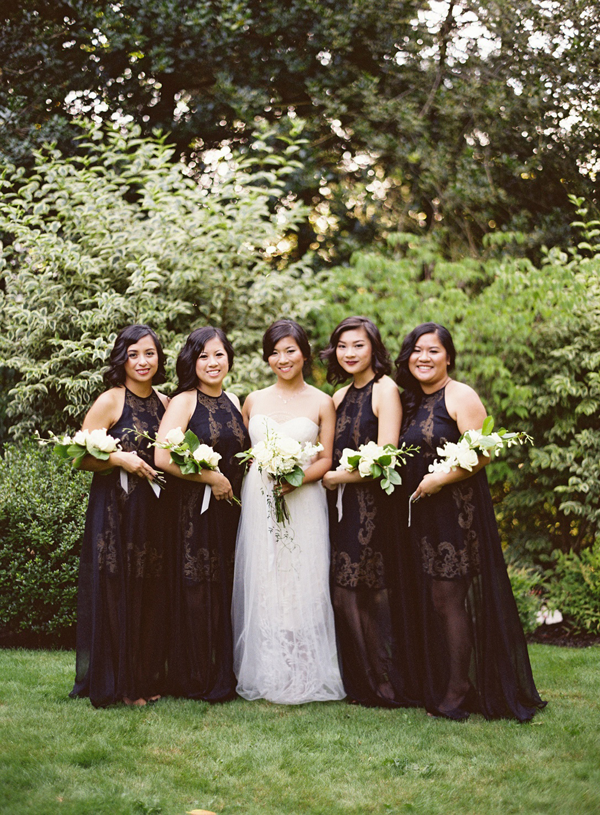 black-lace-wedding-bridesmaid-dress