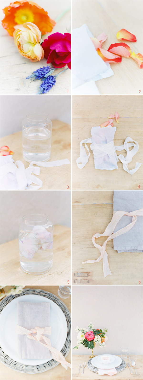 diy-dyed-ribbon-and-napkin-wedding-ideas
