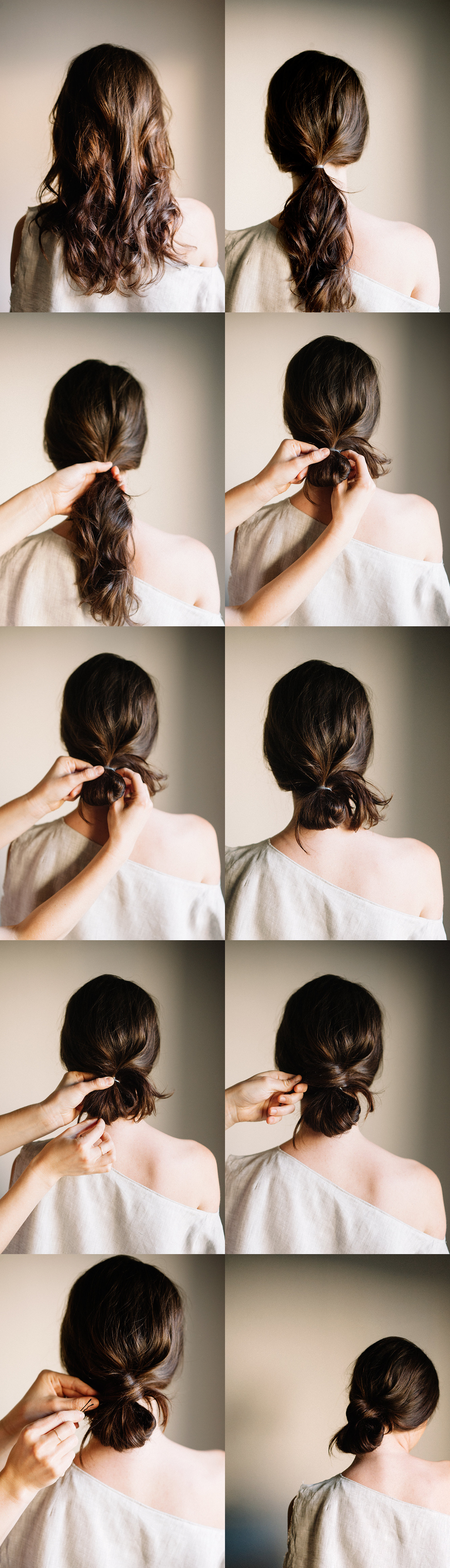diy-low-knot-wedding-hairstyles-for-long-hair