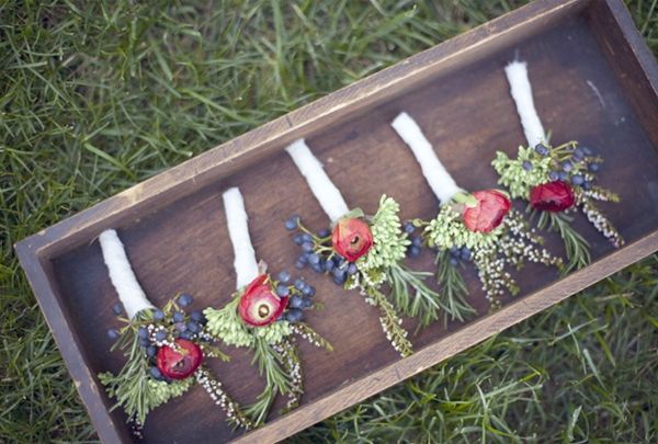 Diy Red Boutonniere