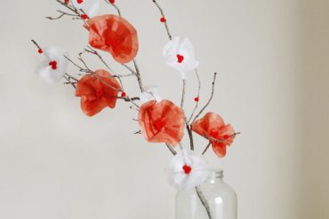 diy tissue paper centerpieces