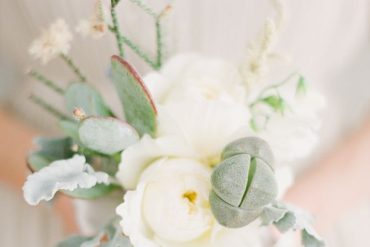 Dreamy Underwater Succulent Garden Rose Small Bouquet