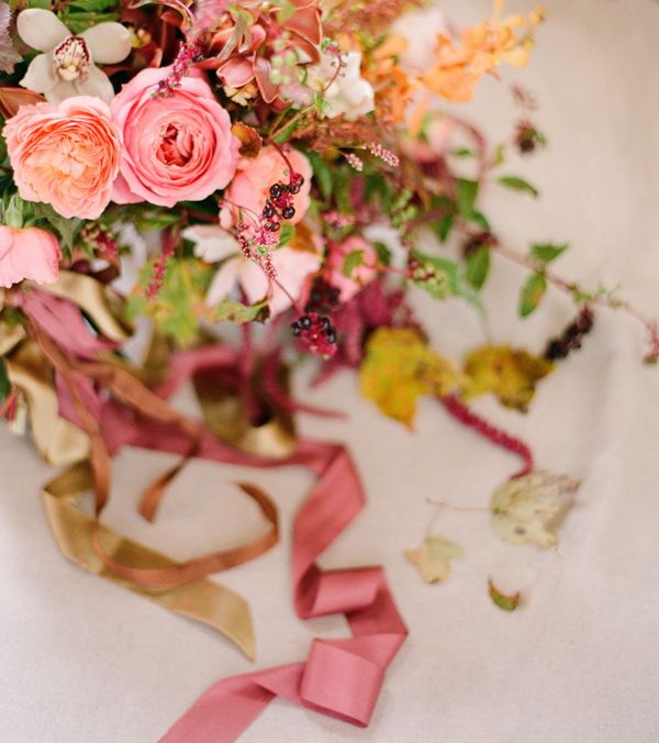 fall-wedding-bouquet-wild-garden-roses-orchids-mauve-berry-peach-coral-1