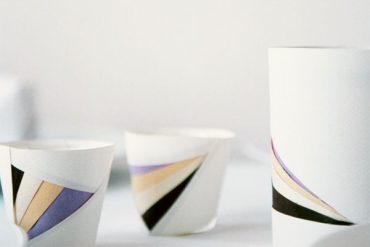Geometric Paper Wrapped Votives