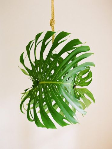 Giant Tropical Leaf Pendant Light