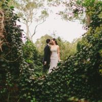 Great Gatsby Wedding Garden Ceremony Ivy Bride Groom