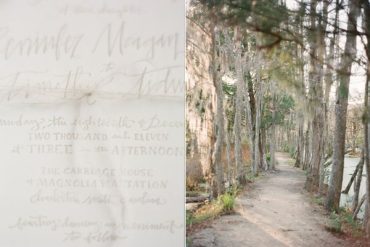 Hand Lettered Wedding Invitation