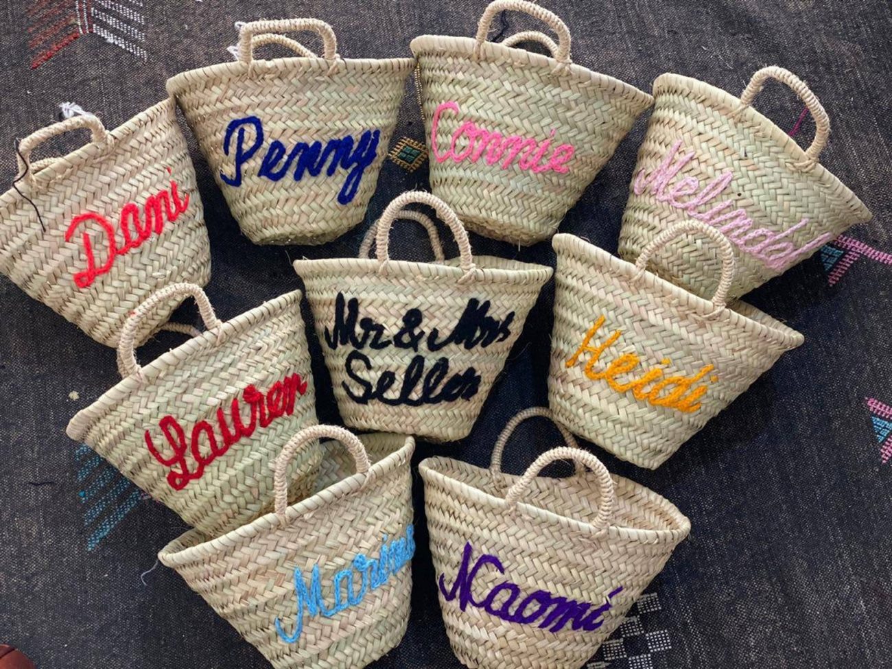 Personalized Straw Bags