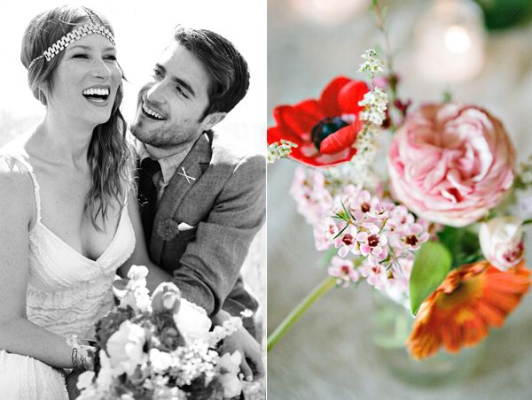 happy-couple-colorful-simple-flower-arrangement