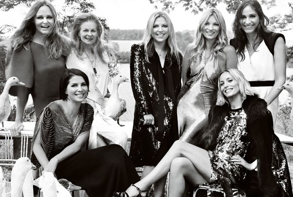Kate Moss With Her Matrons Of Honor