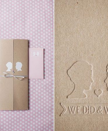 Kraft Paper Wedding Invitations