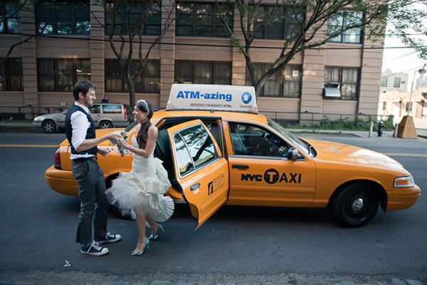 New York Cab Wedding
