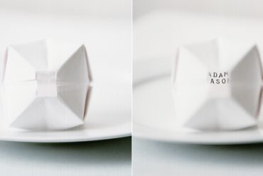Oragami Paper Balloon Place Cards