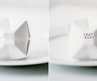 Oragami Paper Balloon Place Cards