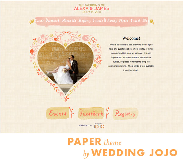 Paper Theme Wedding Jojo
