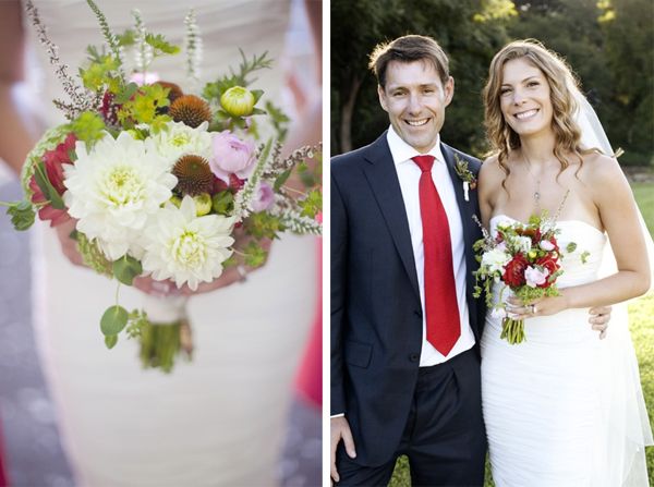 Red Green Wedding Bouquets