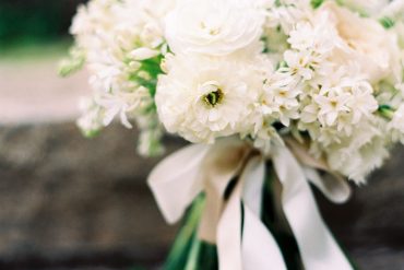 Spring White Wedding Bridal Bouquet