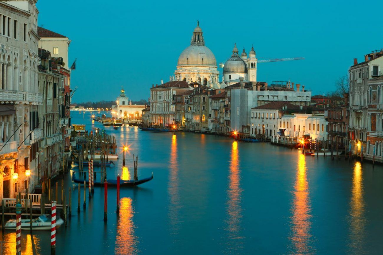Grand canal and Salute at dusk, Venice