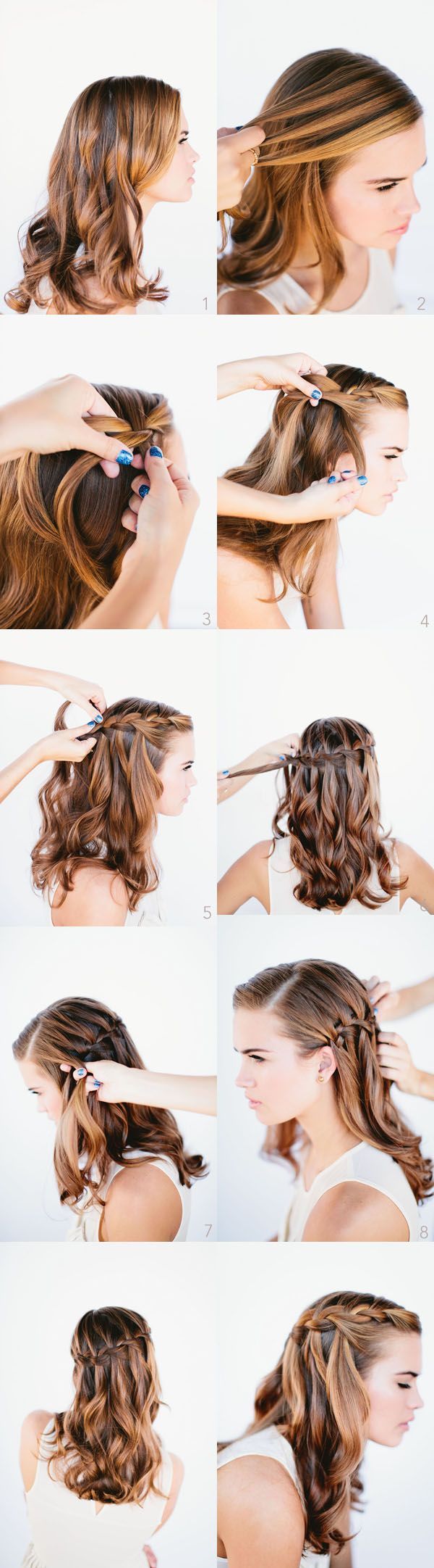 Scissor Waterfall Braid For Beginners - Everyday Hair inspiration