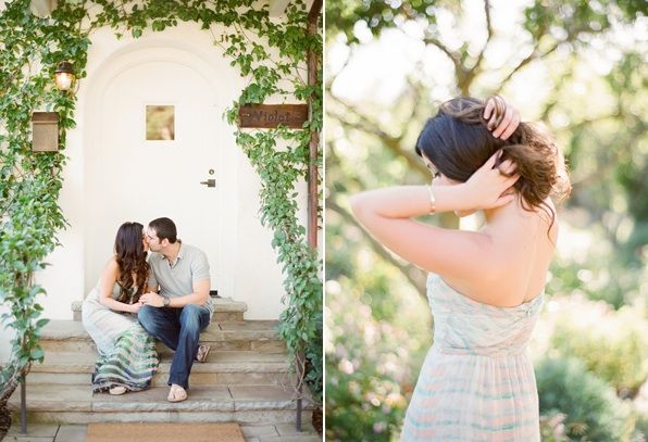 Whimsical Ranch Engagement Outdoor Ivy Natural Wedding Hair
