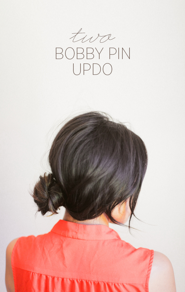 2-bobby-pin-bun-updo-hairstyle-ideas