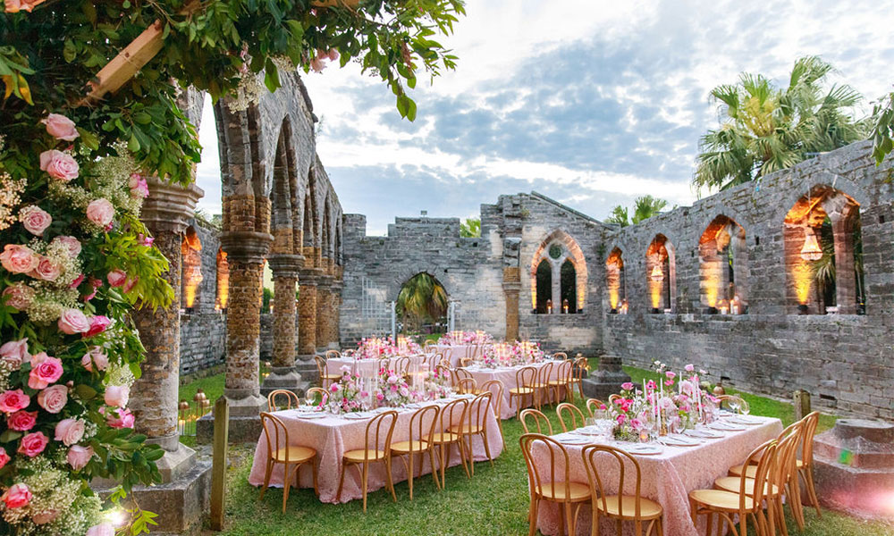 Wedding reception in Bermuda