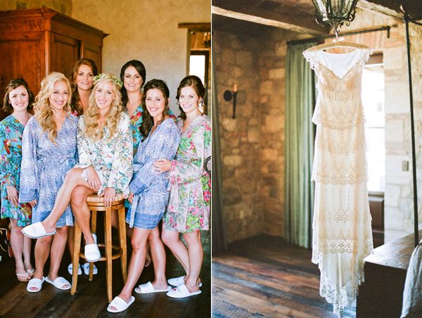 Bridesmaids Matching Robes Claire Pettibone Gown