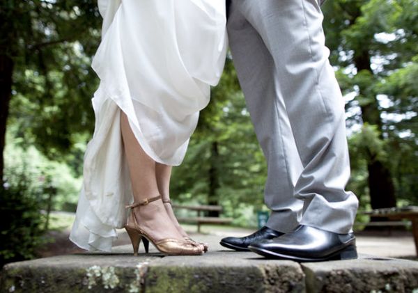 Bronze Wedding Shoes