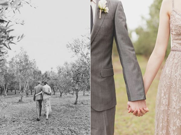 Classic Bride Groom Taupe Olive Grove