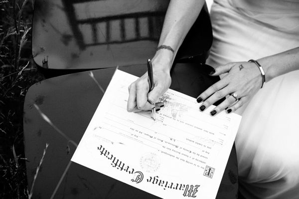 Marriage Certificate Bride